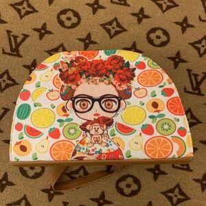 🎨 Frida Kahlo Citrus Backpack – Bold. Bright. Unexpected.